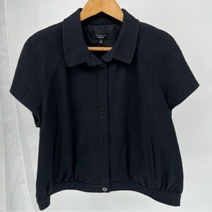 Talbots Black Short Sleeve Blazer